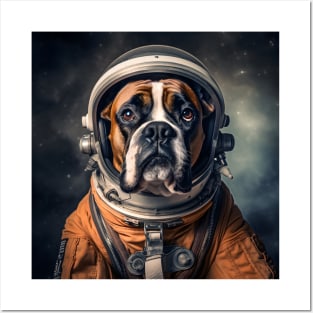 Astro Dog - Boxer Posters and Art